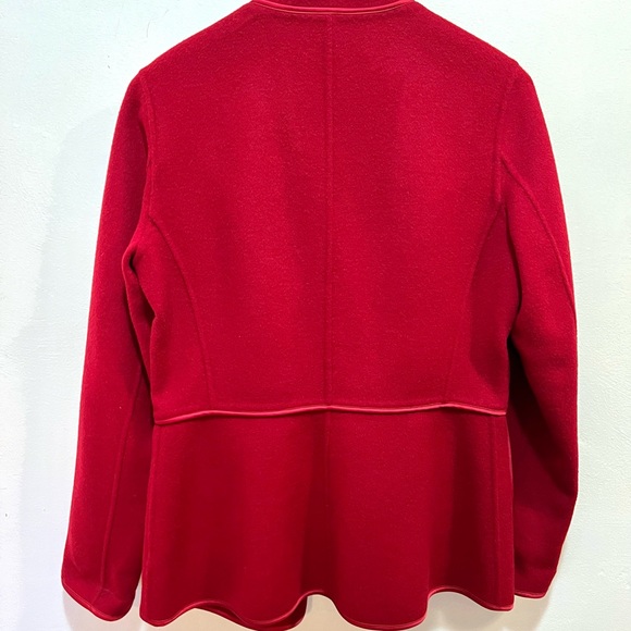 Talbots red wool jacket blazer size 8 - Picture 6 of 7